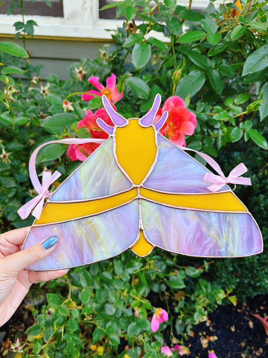 Rosy Maple Moth Suncatcher